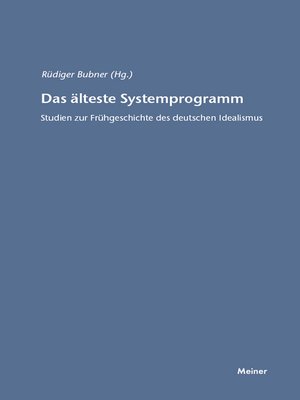 cover image of Das älteste Systemprogramm